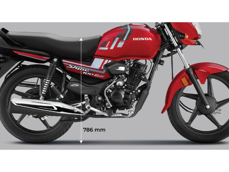 Easy ground touch with optimised seat height